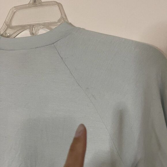 NWT Eileen Fisher Light Blue long sleeve crew neck shirt size XS - Picture 5 of 6